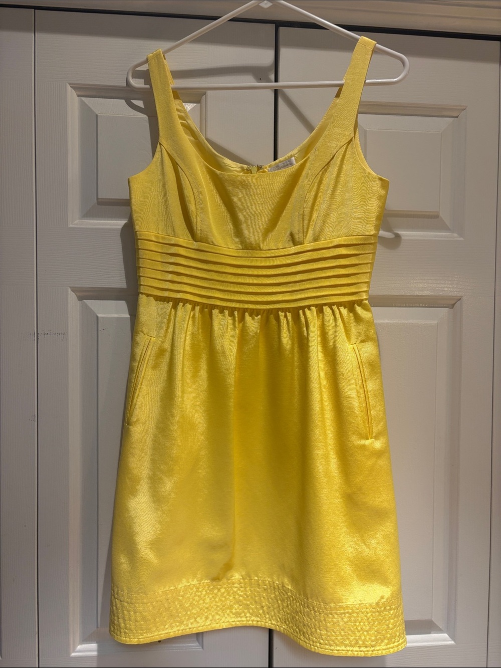 Shoshanna Bright Yellow Sleeveless A-Line Party Dress